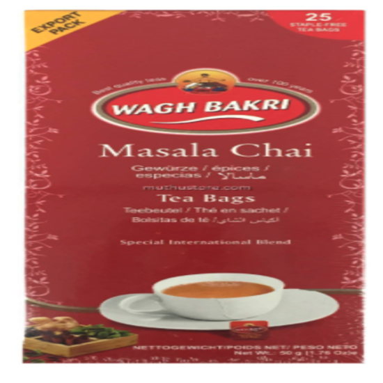 Picture of Wagh Bakri Masala Tea  (Bags) 50 Gm