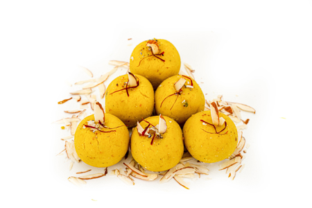 Picture of Kesar Peda 250 gm (Approx 12-13 pcs)