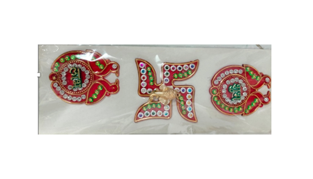 Picture of Shubh Labh Ganesh Swastik Sticker 1set