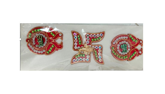 Picture of Shubh Labh Ganesh Swastik Sticker 1set