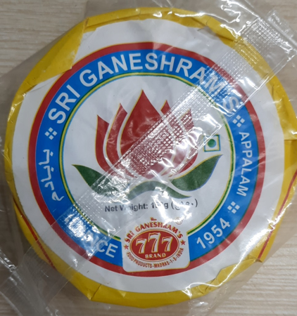 Picture of Appalam Papad(Sri Ganesham) 150 gm