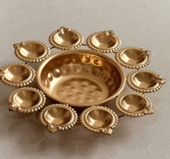 Picture of DIYA (Metal ) 10 small and center Tray